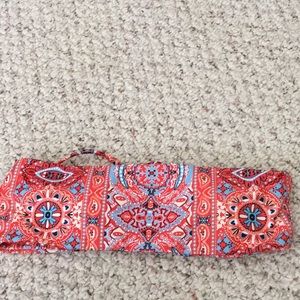 ROMWE Lace up tribal print bandeau bikini top